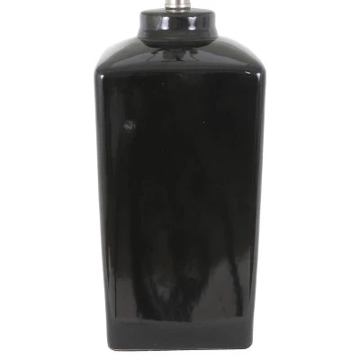 26.5" Kennedy Ceramic Table Lamp Black - Decor Therapy 2 26.5" Kennedy Ceramic Table Lamp Black - Decor Therapy - Image 2