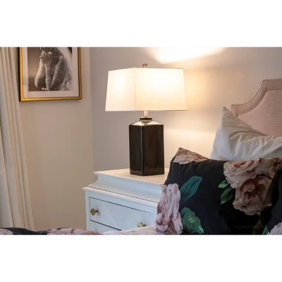 26.5" Kennedy Ceramic Table Lamp Black - Decor Therapy 8 26.5" Kennedy Ceramic Table Lamp Black - Decor Therapy - Image 8