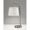 25" Wireless Charging Table Lamp Medium Silver - Adesso