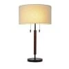 Wood Table Lamp (Includes LED Light Bulb) Black - Project 62™