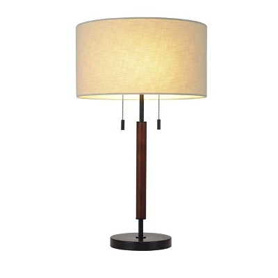 Wood Table Lamp (Includes LED Light Bulb) Black - Project 62™ 1 Wood Table Lamp (Includes LED Light Bulb) Black - Project 62™