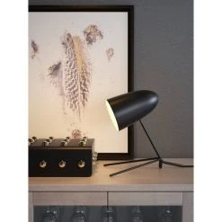 15" Modern Table Lamp (Includes Light Bulb) Matte Black - ZM Home 11 15" Modern Table Lamp (Includes Light Bulb) Matte Black - ZM Home -Desk Lamps sales shop unnamed file 1846