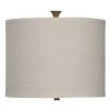 30" Chevelle Glass Table Lamp White Tan Beige- StyleCraft