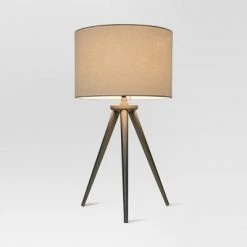 Delavan Tripod Table Lamp Nickel (Includes LED Light Bulb) - Project 62™