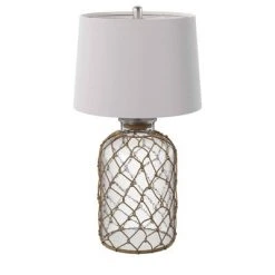30" 3-way Seeded Netted Rope Glass Table Lamp - StyleCraft 6 30" 3-way Seeded Netted Rope Glass Table Lamp - StyleCraft -Desk Lamps sales shop unnamed file 1862