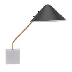 20" Retro Modern Table Lamp (Includes Light Bulb) Black - ZM Home