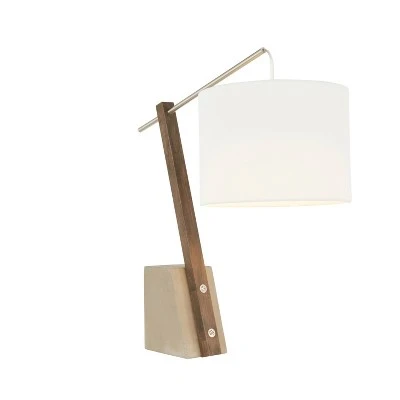 Robyn Table Lamp with Concrete Base and Shade (Includes LED Light Bulb) White - LumiSource 1 Robyn Table Lamp with Concrete Base and Shade (Includes LED Light Bulb) White - LumiSource
