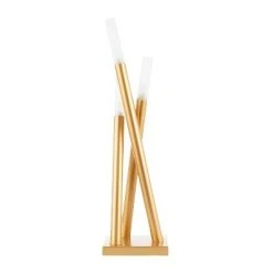 Antique Metal Icicle Floor Lamp Dark Brown (Includes LED Light Bulb) - LumiSource -Desk Lamps sales shop unnamed file 1958