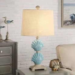 Gili Beach Ceramic Table Lamp Light Blue - StyleCraft -Desk Lamps sales shop unnamed file 1995