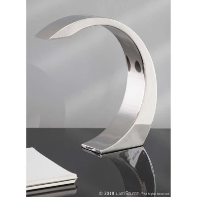 13" Element Touch Lamp Polished Stainless Steel (Includes LED Light Bulb) - LumiSource 6 13" Element Touch Lamp Polished Stainless Steel (Includes LED Light Bulb) - LumiSource - Image 6