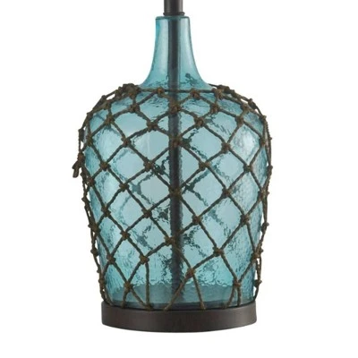 30" Cayos Rope Glass Table Lamp Blue - StyleCraft 2 30" Cayos Rope Glass Table Lamp Blue - StyleCraft - Image 2