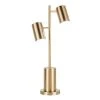 Cannes Contemporary/Glam Table Lamp with Metal Shade White (Includes LED Light Bulb) - LumiSource