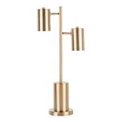 Cannes Contemporary/Glam Table Lamp with Metal Shade White (Includes LED Light Bulb) - LumiSource -Desk Lamps sales shop unnamed file 2060