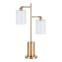 Brushed Stainless Steel Cannes Floor Lamp Silver (Includes LED Light Bulb) - LumiSource -Desk Lamps sales shop unnamed file 2077