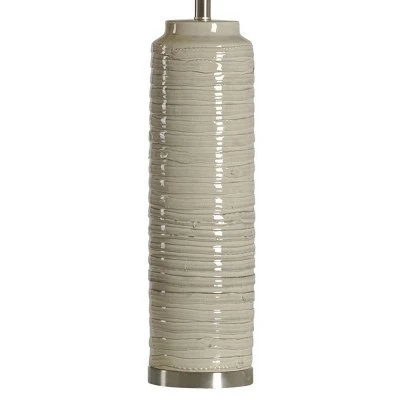Ceramic Table Lamp Off White - StyleCraft 2 Ceramic Table Lamp Off White - StyleCraft - Image 2