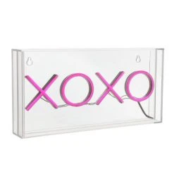 JONATHAN Y 11.75" XOXO Contemporary Glam Acrylic Box Pendant (Includes LED Light Bulb) Neon Pink - JONATHAN Y 5 JONATHAN Y 11.75" XOXO Contemporary Glam Acrylic Box Pendant (Includes LED Light Bulb) Neon Pink - JONATHAN Y -Desk Lamps sales shop unnamed file 2150