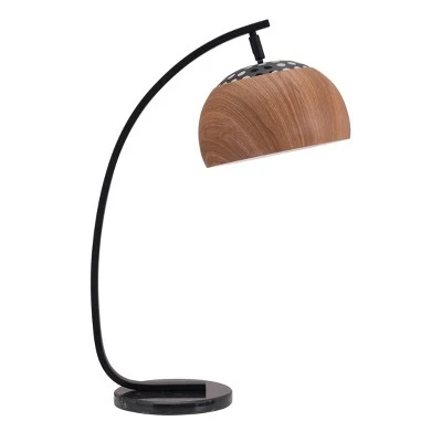 MidCentury Modern Arc Table Lamp Brown 27" - ZM Home 2 MidCentury Modern Arc Table Lamp Brown 27" - ZM Home - Image 2