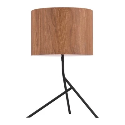 Industrial Painted Shade Table Lamp Brown 20" - ZM Home 2 Industrial Painted Shade Table Lamp Brown 20" - ZM Home - Image 2