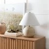 Threshold Designed W/Studio McGee Medium Faux Wood Table Lamp Brown - Threshold™ designed with Studio McGee