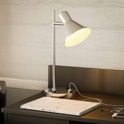 Ash Electrical Plug and USB Table Lamp Brushed Steel - Kenroy Home -Desk Lamps sales shop unnamed file 2214