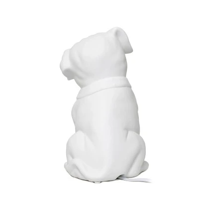 Porcelain Puppy Dog Shaped Table Lamp White - Elegant Designs 4 Porcelain Puppy Dog Shaped Table Lamp White - Elegant Designs - Image 4