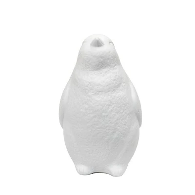 Porcelain Arctic Penguin Shaped Table Lamp White - Elegant Designs 3 Porcelain Arctic Penguin Shaped Table Lamp White - Elegant Designs - Image 3