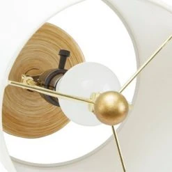 15" The Hive Mini Gilded Silverwood Table Lamp with Shade (Includes CFL Light Bulb) Brushed Gold - Decor Therapy 5 15" The Hive Mini Gilded Silverwood Table Lamp with Shade (Includes CFL Light Bulb) Brushed Gold - Decor Therapy -Desk Lamps sales shop unnamed file 2268