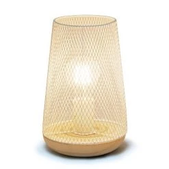 Wired Mesh Uplight Table Lamp White - Simple Designs