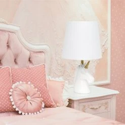 Sparkling and Unicorn Table Lamp White - Simple Designs -Desk Lamps sales shop unnamed file 2281