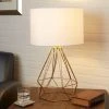 10" Celeste Wire Prism Silverwood Table Lamp (Includes CFL Light Bulb) Gold - Decor Therapy