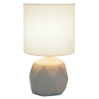 Geometric Concrete Lamp with Shade White - Simple Designs 1 Geometric Concrete Lamp with Shade White - Simple Designs