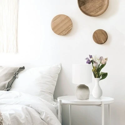 Geometric Concrete Lamp with Shade White - Simple Designs 3 Geometric Concrete Lamp with Shade White - Simple Designs - Image 3