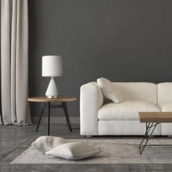 23" Glass Table Lamp with Linen Shade White - Globe Electric 5 23" Glass Table Lamp with Linen Shade White - Globe Electric -Desk Lamps sales shop unnamed file 2327