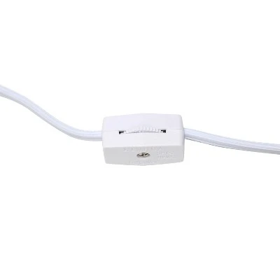 Petite Faux Stone Table Lamp with Fabric Shade - Simple Designs White 7 Petite Faux Stone Table Lamp with Fabric Shade - Simple Designs White - Image 7