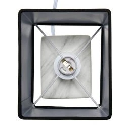 Petite Marbled Ceramic Table Lamp with Fabric Shade - Simple Designs Gray 14 Petite Marbled Ceramic Table Lamp with Fabric Shade - Simple Designs Gray -Desk Lamps sales shop unnamed file 2375