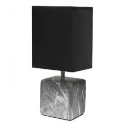 Petite Marbled Ceramic Table Lamp with Fabric Shade - Simple Designs Gray 21 Petite Marbled Ceramic Table Lamp with Fabric Shade - Simple Designs Gray -Desk Lamps sales shop unnamed file 2382