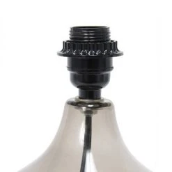 Glass Raindrop Table Lamp with Fabric Shade Smoke Gray - Simple Designs -Desk Lamps sales shop unnamed file 2394