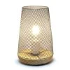 Wired Mesh Uplight Table Lamp Gray - Simple Designs