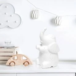 Porcelain Elephant Shaped Table Lamp White - Simple Designs 9 Porcelain Elephant Shaped Table Lamp White - Simple Designs -Desk Lamps sales shop unnamed file 2411