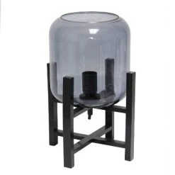 Wood Mounted Table Lamp with Glass Cylinder Shade Smoke - Simple Designs 11 Wood Mounted Table Lamp with Glass Cylinder Shade Smoke - Simple Designs -Desk Lamps sales shop unnamed file 2443