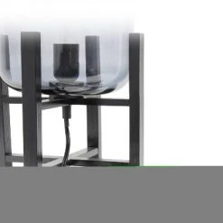 Wood Mounted Table Lamp with Glass Cylinder Shade Smoke - Simple Designs 12 Wood Mounted Table Lamp with Glass Cylinder Shade Smoke - Simple Designs -Desk Lamps sales shop unnamed file 2444