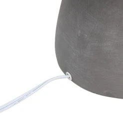 Round Concrete Table Lamp with Shade White - Simple Designs -Desk Lamps sales shop unnamed file 2471