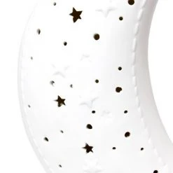 Porcelain Moon Shaped Table Lamp White - Simple Designs -Desk Lamps sales shop unnamed file 2505