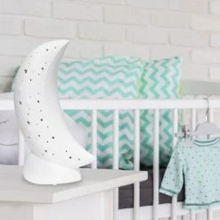 Porcelain Moon Shaped Table Lamp White - Simple Designs -Desk Lamps sales shop unnamed file 2507