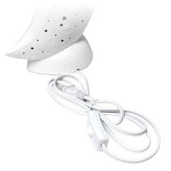 Porcelain Moon Shaped Table Lamp White - Simple Designs -Desk Lamps sales shop unnamed file 2510