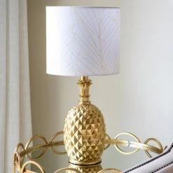 19" Modern Pineapple Table Lamp Gold Leaf - Decor Therapy -Desk Lamps sales shop unnamed file 2515