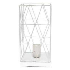 Metal Geometric Square Table Lamp White - Simple Designs 14 Metal Geometric Square Table Lamp White - Simple Designs -Desk Lamps sales shop unnamed file 2552