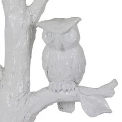 27.5" Textured Resin Owl Table Lamp Satin White - Decor Therapy -Desk Lamps sales shop unnamed file 2563