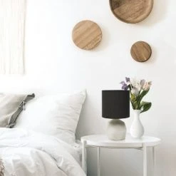 Geometric Concrete Lamp with Shade Black - Simple Designs -Desk Lamps sales shop unnamed file 2569