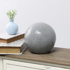 1 Light Mosaic Stone Ball Table Lamp Gray - Simple Designs 8 1 Light Mosaic Stone Ball Table Lamp Gray - Simple Designs -Desk Lamps sales shop unnamed file 2574